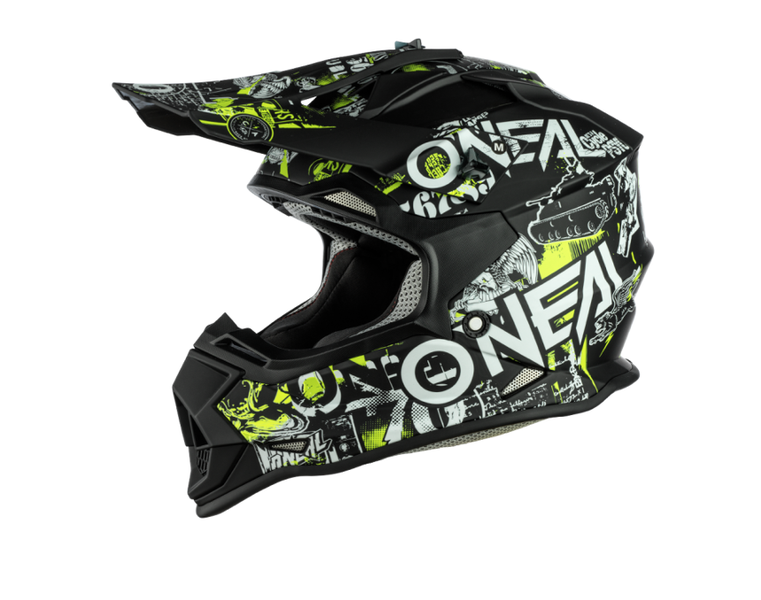 O'Neal Kids 2 Series Attack Black/Neon Helmet