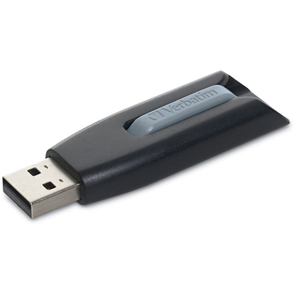 128GB Store 'n' Go V3 USB 3.0 Flash Drive - Gray