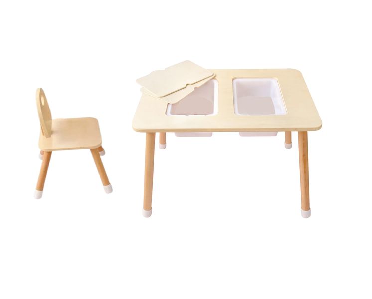 Kids Sensory Table And Chair Set - High Quality Finish
