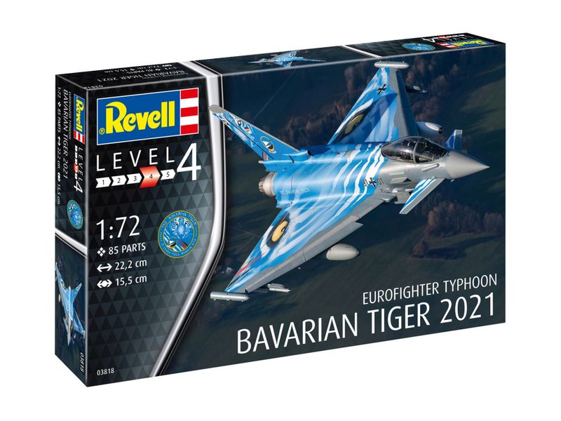 Revell 1/72 Eurofighter Typhoon The Bavarian Tiger '21 Plastic Model Kit