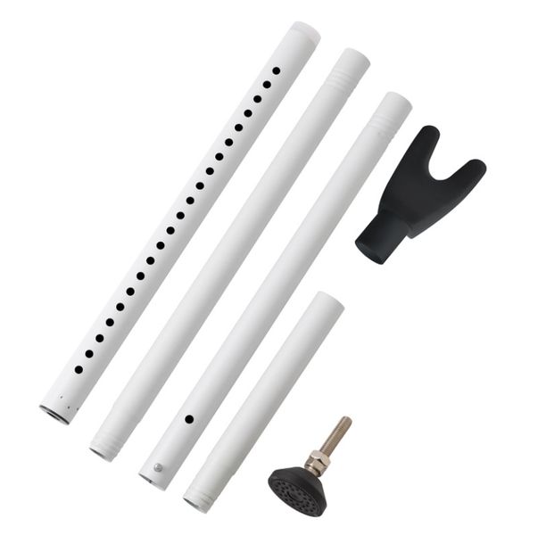White Retractable and Adjustable Anti - Collision Door Rod