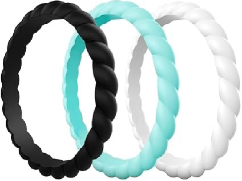 Ring Silicone Women Bands(3 Rings) - Combo 3