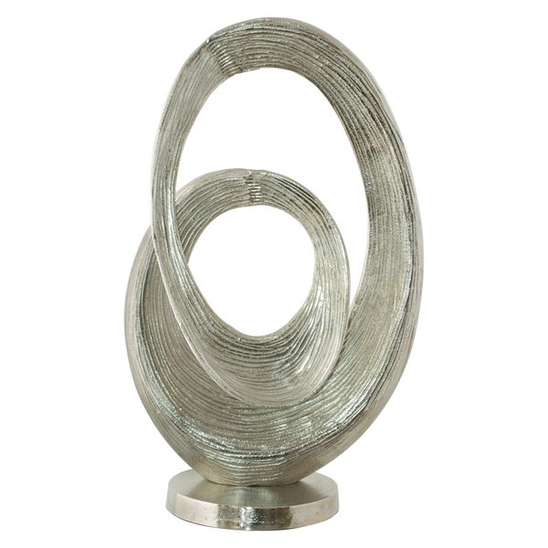 Swirl Rough Nickel Sculpture- 52X30