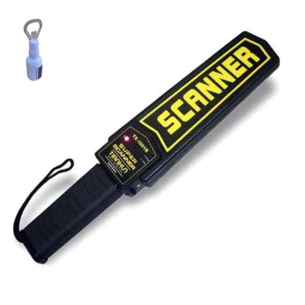 Hand Held Metal Detector - Multi Function with Opener