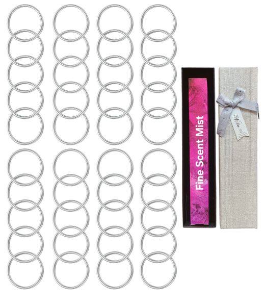 28mm Keyrings (200 Pack) + FREE 35ml Perfume Spray