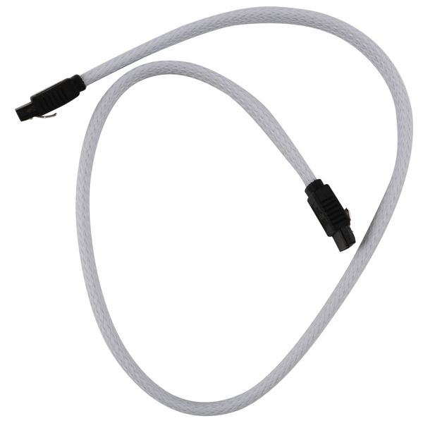 50CM SATA 3.0 III SATA3 7pin Data Cable 6Gb/s SSD Cables(White)