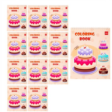 Deli Spiral Cake Coloring Book 12 packs Image