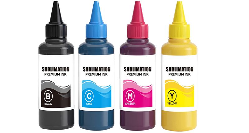 Sublimation Dye Ink Bottles B/C/M/Y - Compatible with Epson - 70ML