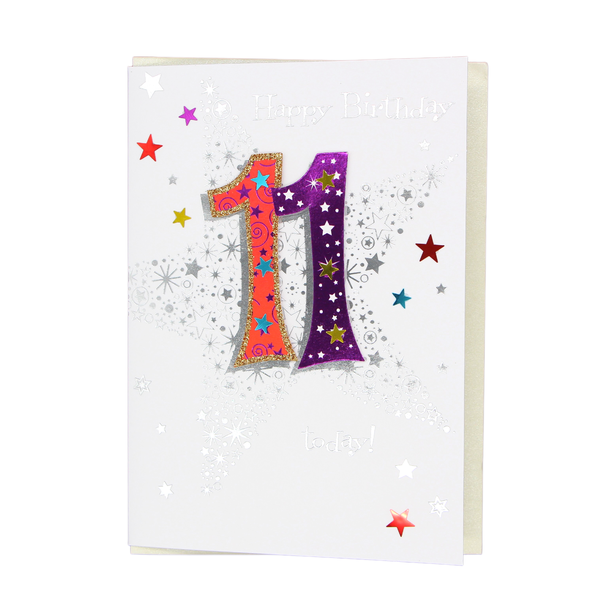 Happy 11th Birthday card