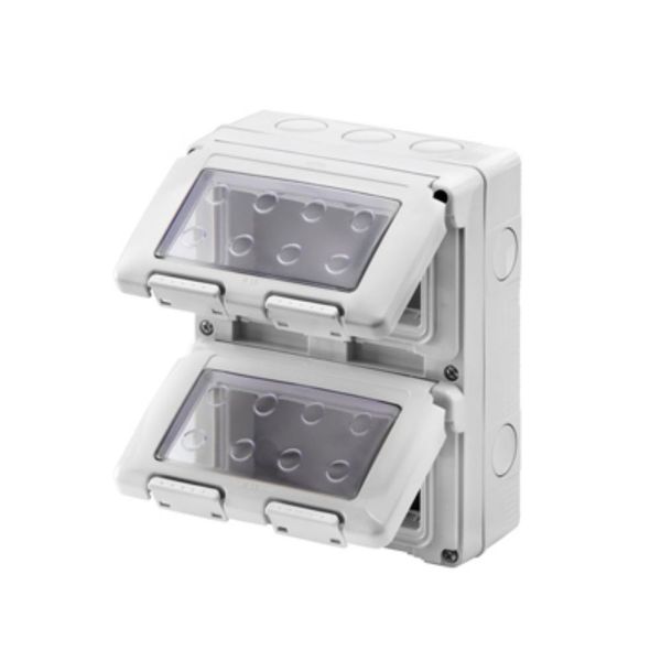 Gewiss - 8 (2×4) Gang Vertical Enclosure IP55