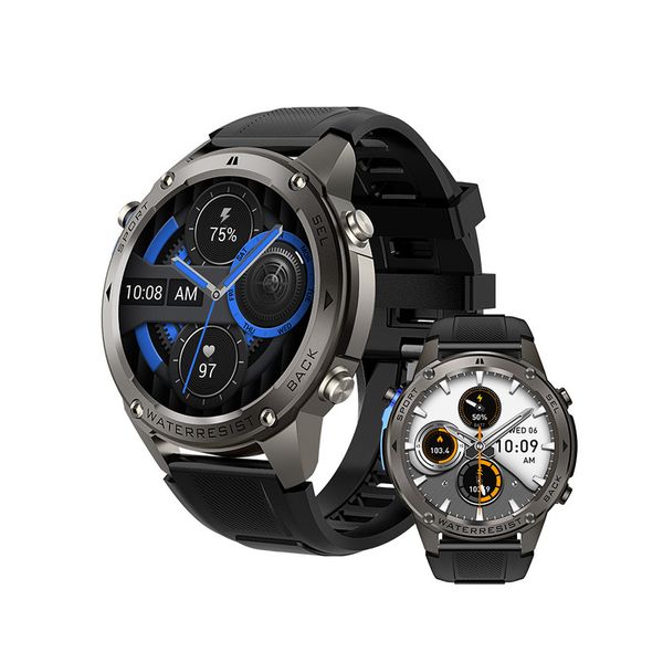 Rugged Military Style Smart Watch GPS 5ATMWaterproof Heart Rate Monitoring