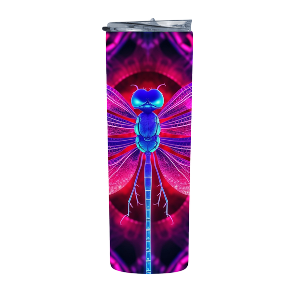 Neon Dragonfly 60 20 Oz Straight Skinny Tumbler 203