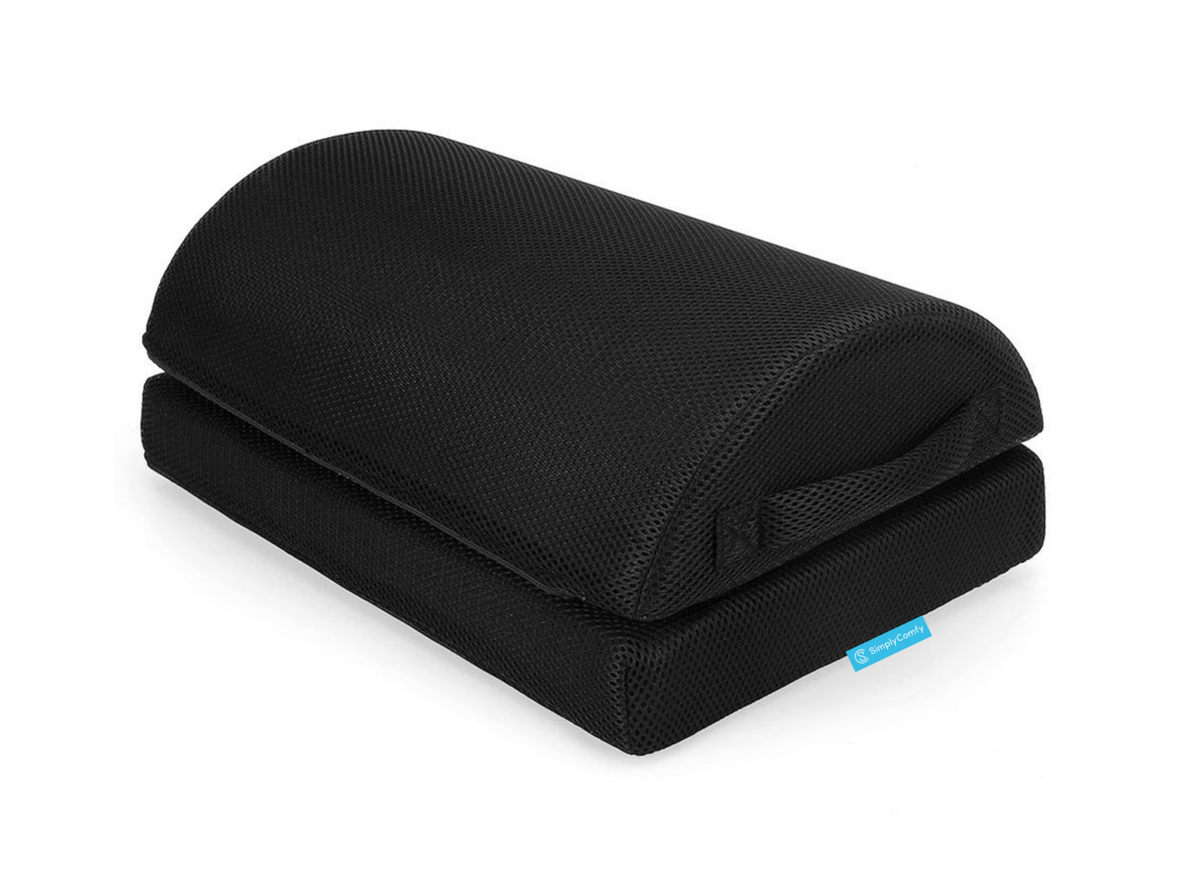 Simply Comfy Memory Foam Underdesk footrest Pillow For Home & Office