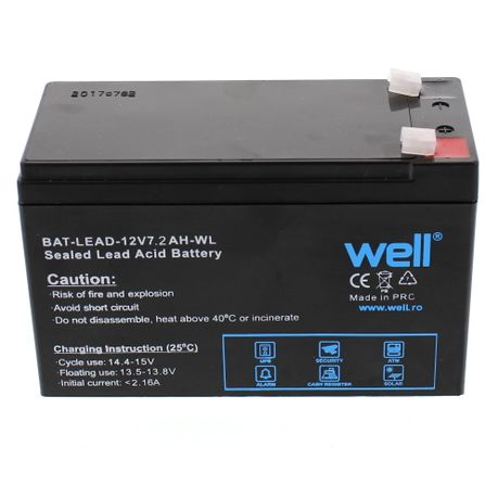 Sealed Lead-Acid Battery Well 12V 7.2AH Image
