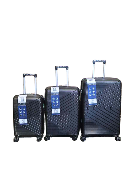 Polypropylene 3 Piece Luggage set - Hard Shell- Expandable