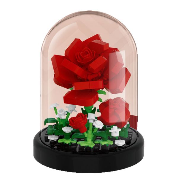 Mini Eternal Brick Flower Dome - Rose Edition - 182 Piece