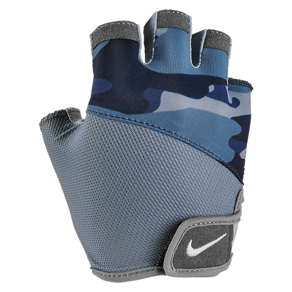 Nike Women's Gym Elemental Firm Grip Printed Training Gloves - Ashen Slate/Thunder Blue