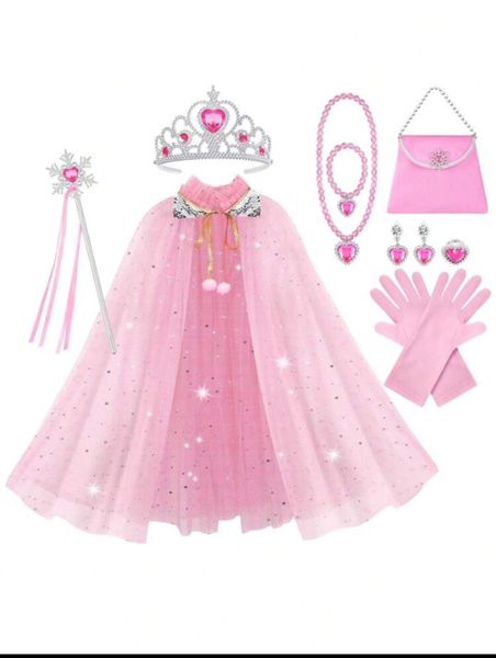 Princess Dress Up Cape Costume for Girls