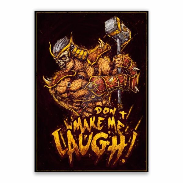 Shao Kahn Mortal Kombat Quote Poster - A1