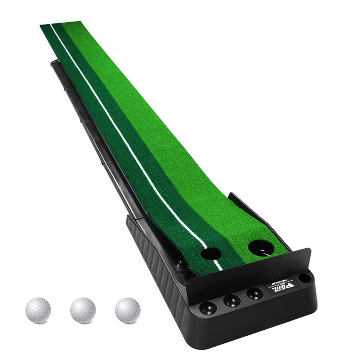 Heartdeco Golf Putting Training Auto Return Green Mat with 3 Training ...