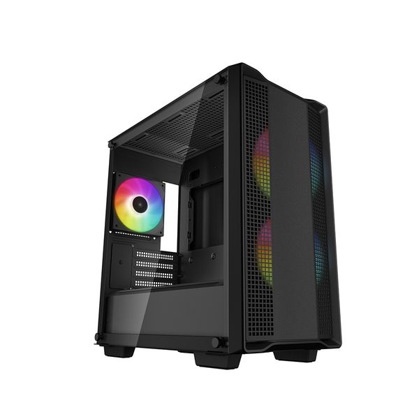 DeepCool CC360BK ARGB M-ATX Case W/TG+Mesh+Fan-BK