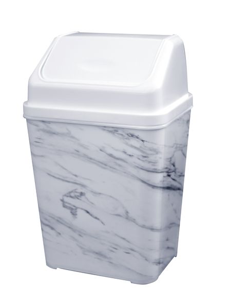 nuware Flip Top Bin Marble Finish - 10Lt