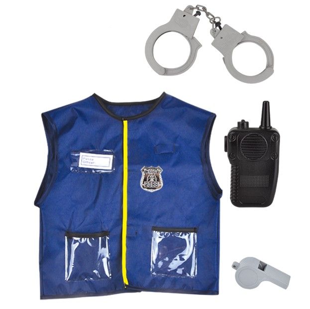 PolicemanPolice Officer Role Play Costume With Accessories Vest