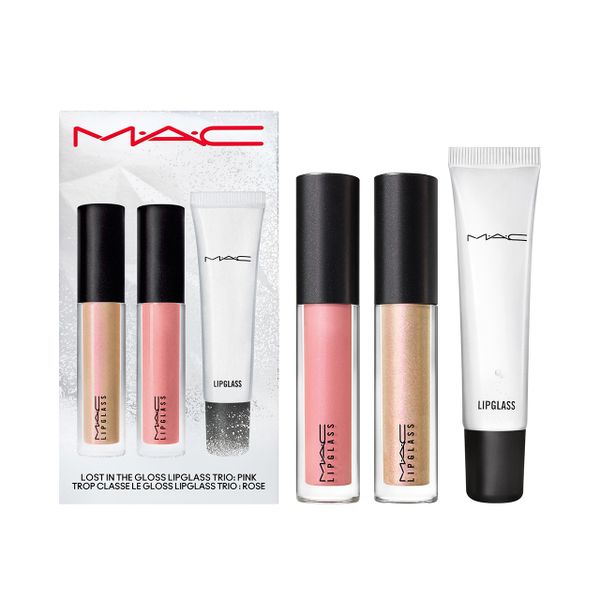 MAC Bizzare Blizzard Lost In The Gloss Lipglass Trio - Pink