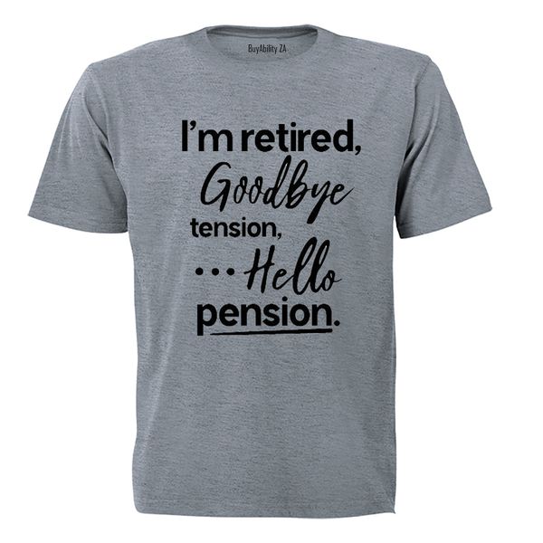 Goodbye Tension - Mens - T-Shirt - Grey image