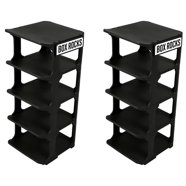 2-pcs Storage Shoe Rack Multi-function Standing