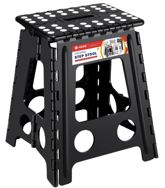 X-HOME Foldable Step Ladder Stool Adults/Kids - Safety Lock and Non-Slip