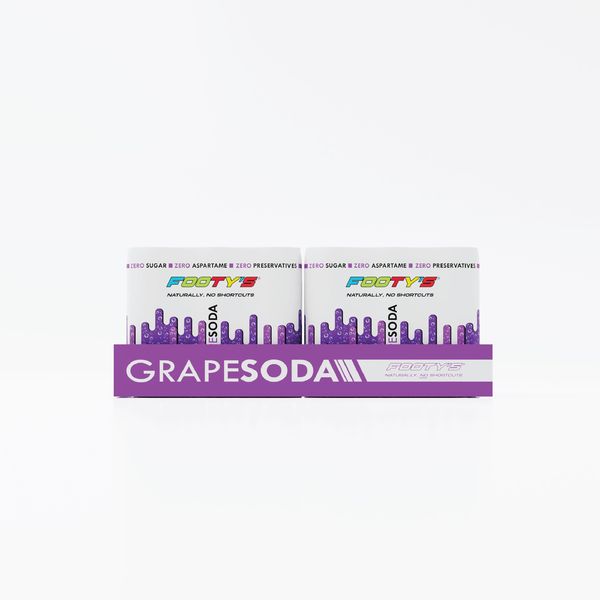 Footys Sugar Free Grape Soda 300ml - 24 Pack