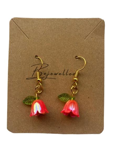 Bejewelled - Bellflower Charm Cute - Quirky Earrings
