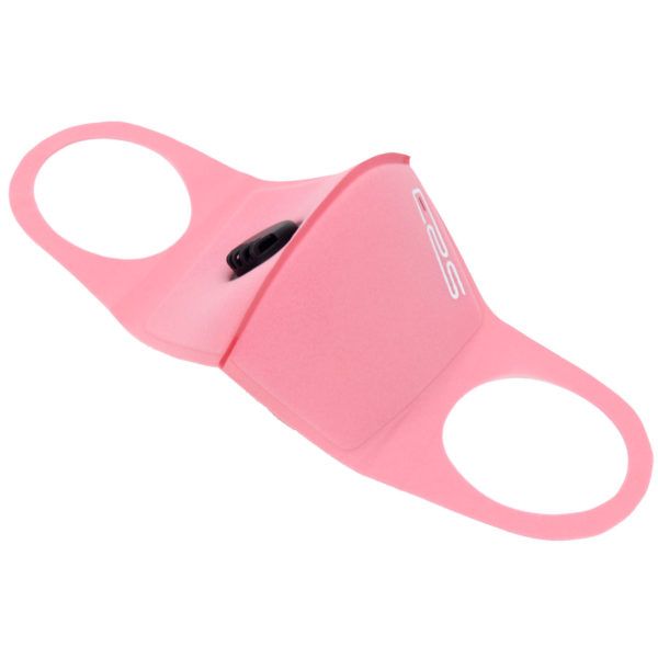 Second Wave ERS Sponge Face Mask with Valve and Replaceable Filter - Pink