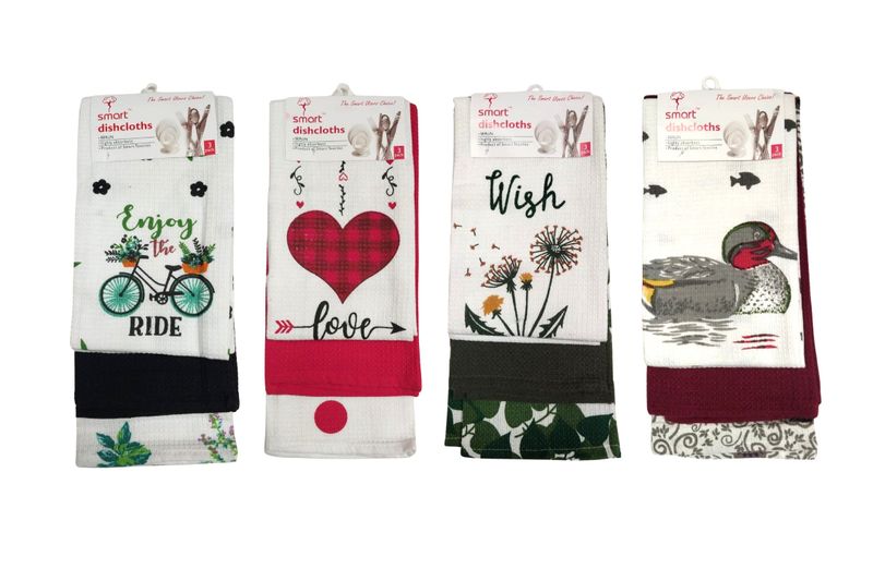 100% Cotton Kitchen Towel Set - (Set of 12-Piece)