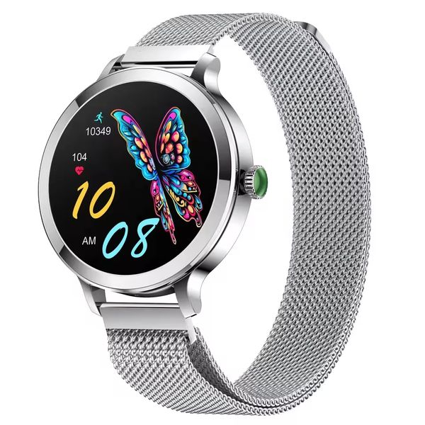 NX7 Elegant Ladies' Bluetooth Smartwatch - AMOLED Display &amp; Fitness Tracker