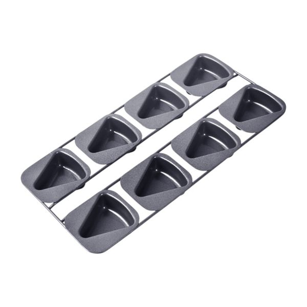 8-Cavity Triangle Cake Mold - Black