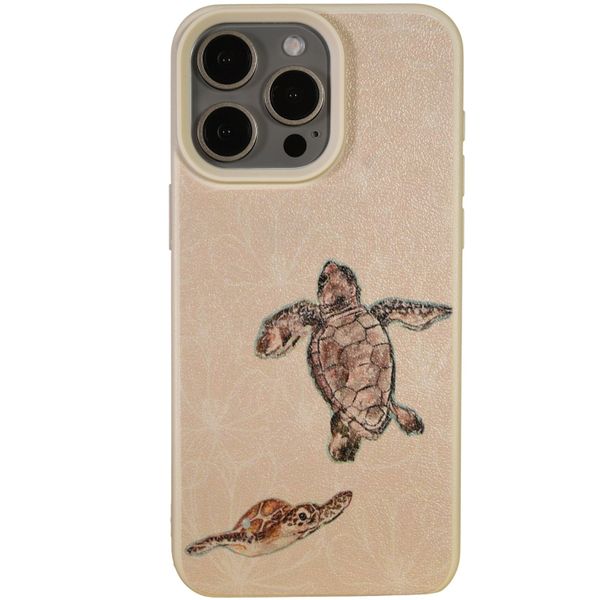 Phone Case With Ocean Turtle Duo Textured - Compatible with 15 Pro Max