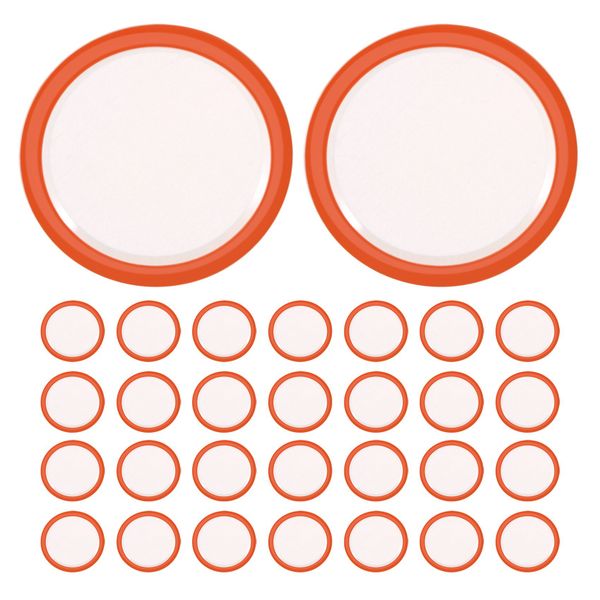 Canning Lids Regular Mouth for Ball/Kerr Jars, Silver, 28 Piece