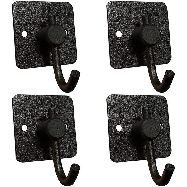 4Pcs Towel Hooks Adhesive Wall Mounted Aluminum Hooks Heavy Duty for Towels