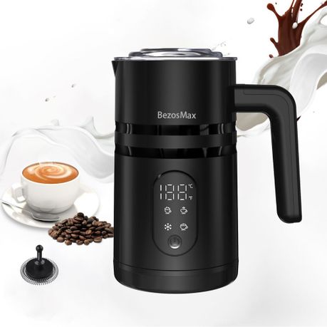 BezosMax 5 In 1 Milk Frother with Temperature, Automatic Warm and Cold Foam Image