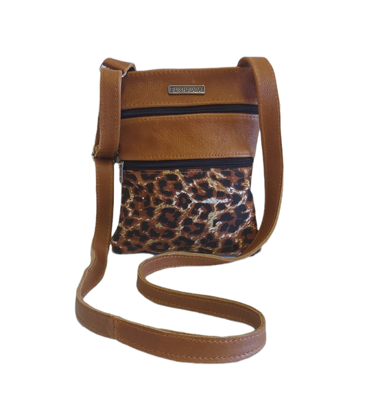 EL Shaddai Leather - Leopard Print Crossbody Bag