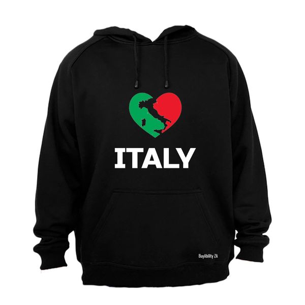 Love Italy - Mens - Hoodie - Grey