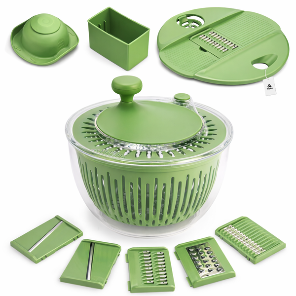 Topika Large Capacity Salad Spinner Salad Spinner Dryer With 5 Blades 25CM