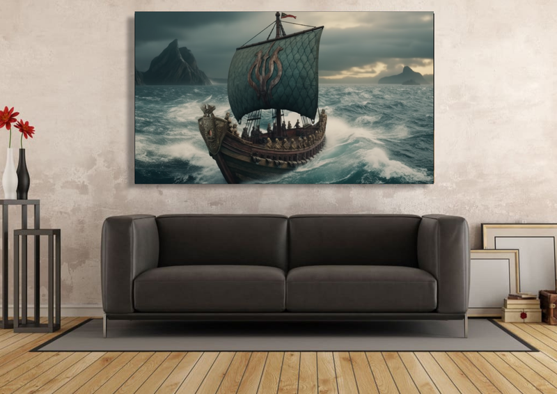 Canvas Wall Art - Viking Legends Abstract - IM0131