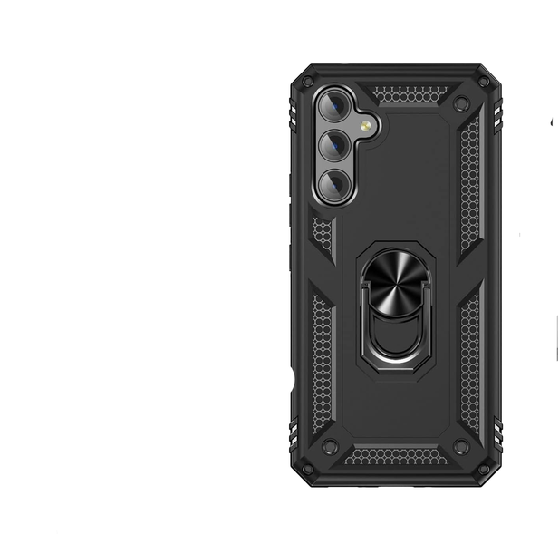 Black Armor Case for Samsung Galaxy A14 - Shockproof &amp; Rugged Protectio