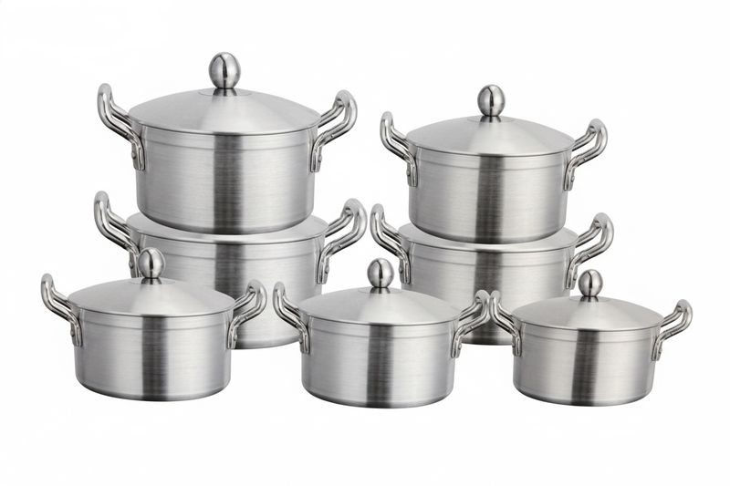 Royal Home 14-Pieces Aluminium Pot Set
