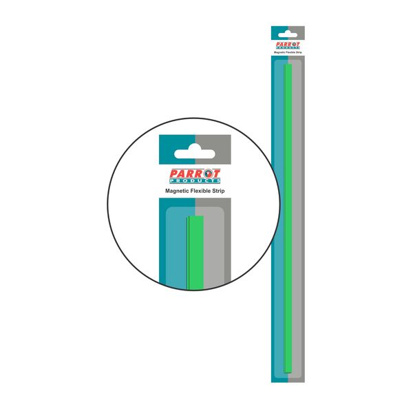 Magnetic Flexible Strip (1000x10mm - Green) Pack of 2