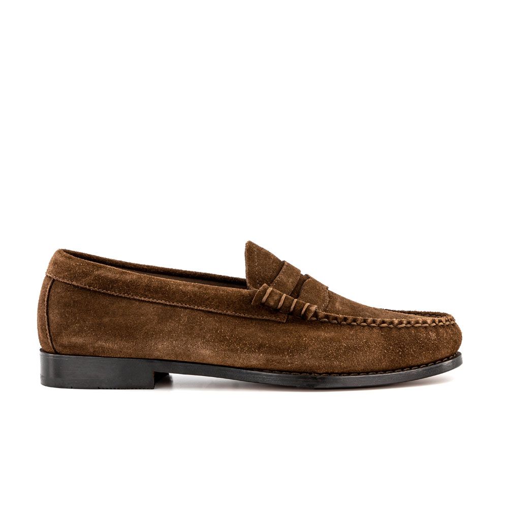 G.H Bass & Co - Mens Brown Larson Suede Loafers | Shop Today. Get it ...
