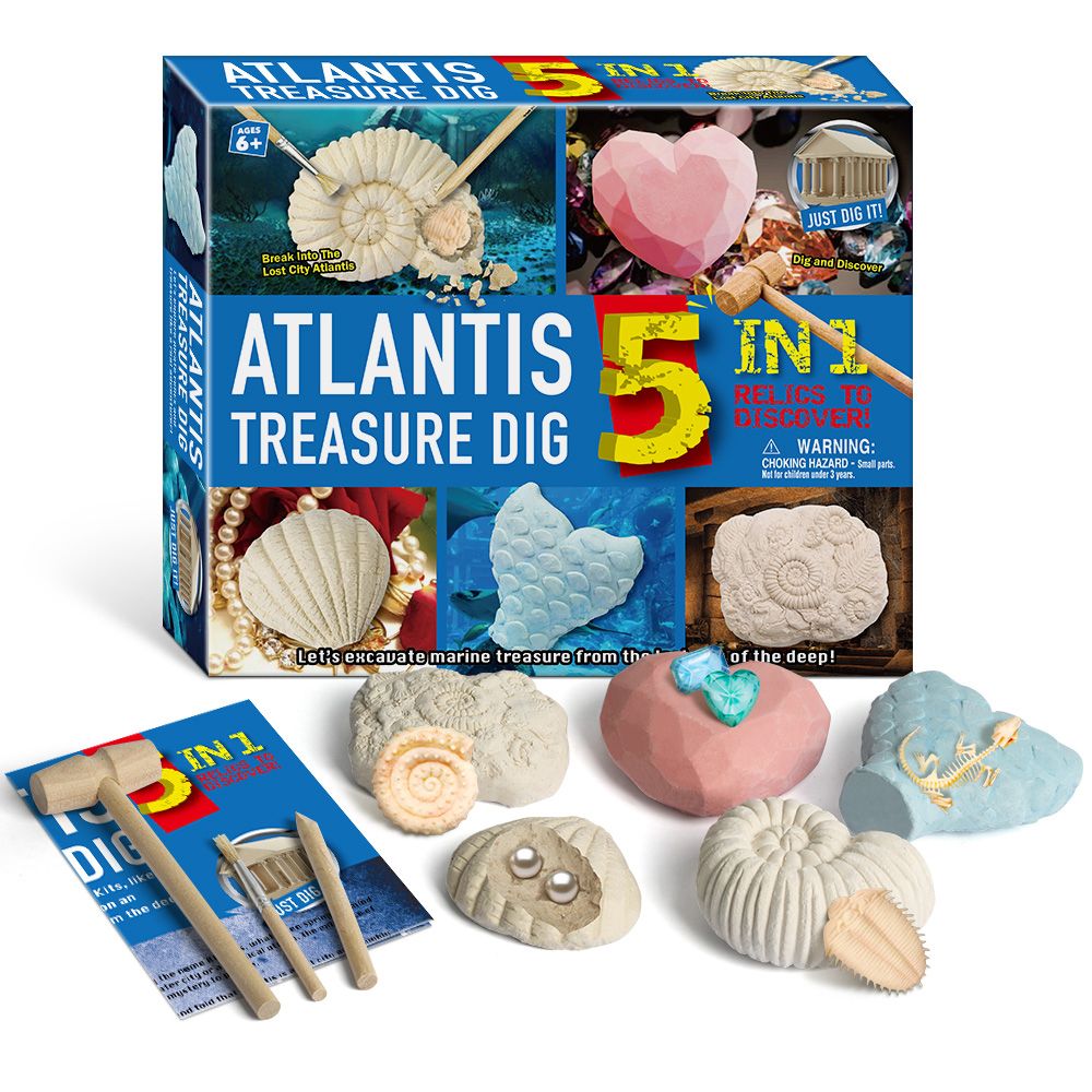 5in1 Junior Archaeology Dig Kit Atlantis Treasure Buy Online in